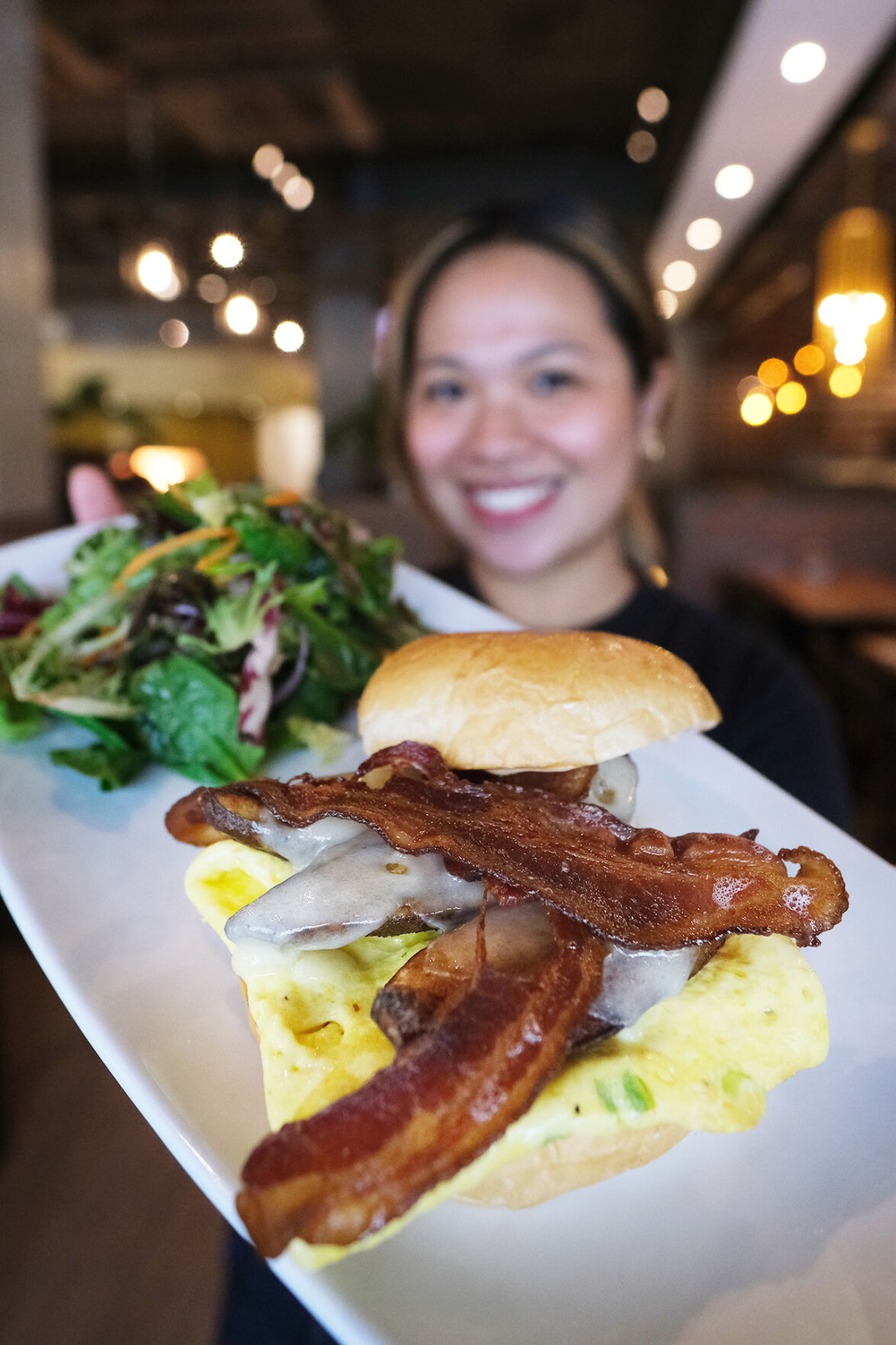 CPK offers breakfast by the plaza